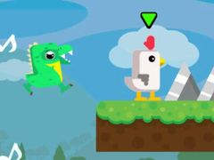 খেলা Chicken Scream Race