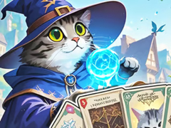 খেলা Jigsaw Puzzle: Cat's Card Arena