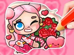 খেলা Coloring Book: Avatar Valentine's