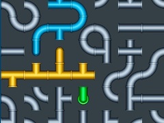 খেলা Connect The Pipes Water Puzzle