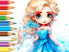 খেলা Coloring Book: Frozen Princess