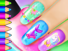 খেলা Coloring Book: Nail Art Salon