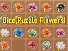 খেলা Dice Puzzle Flowers!