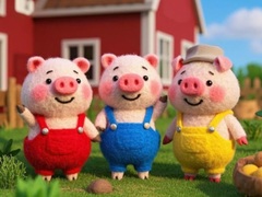 খেলা Find The Differences: The 3 Little Pigs