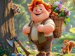 খেলা Find The Differences: The Honest Woodcutter