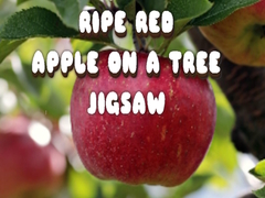 খেলা Ripe Red Apple on a Tree Jigsaw
