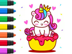 খেলা Coloring Book: Unicorn Cupcake