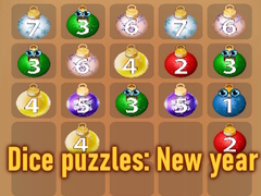 খেলা Dice puzzles: New year