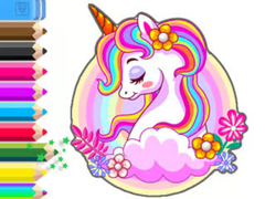 খেলা Coloring Book: Unicorn Garden
