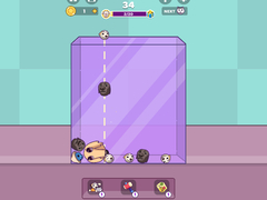 খেলা Capy Merge: Animal Drop Puzzle