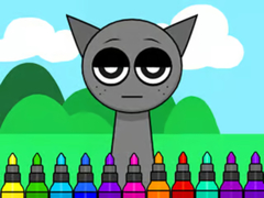 খেলা Coloring Book: Sprunki Incredibox Gray