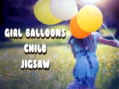 খেলা Girl Balloons Child Jigsaw