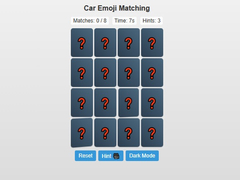 খেলা Car Emoji Matching