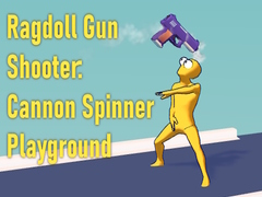 খেলা Ragdoll Gun Shooter: Cannon Spinner Playground