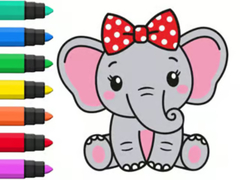 খেলা Coloring Book: Elephant