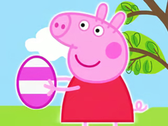 খেলা Jigsaw Puzzle: Peppa Pig Easter Eggs