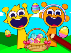 খেলা Coloring Book: Sprunki Incredibox Easter