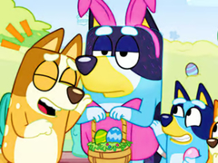 খেলা Jigsaw Puzzle: Bluey Easter Dress Up
