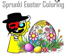 খেলা Sprunki Easter Coloring