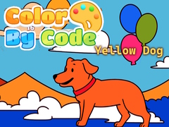 খেলা Color By Code: Yellow Dog
