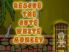 খেলা Rescue the Cute White Monkey