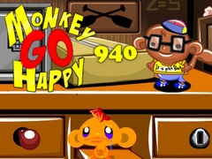 খেলা Monkey Go Happy 940
