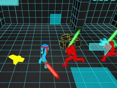 খেলা Stickman Neon Sword Fighting