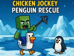 খেলা Chicken Jockey: Penguin Rescue