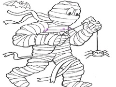 খেলা Mummy Coloring Book