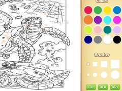 খেলা Sea Animal Coloring Book