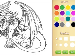খেলা Dragon Chimera Coloring Book