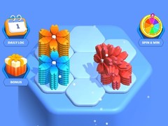 খেলা Flower Hexa Puzzle