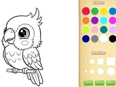 খেলা Kawaii Animal Coloring Book