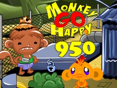 খেলা Monkey Go Happy 950