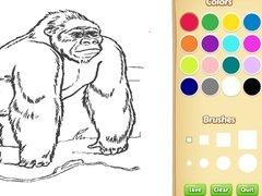 খেলা Zoo Animals Coloring Book for Kids