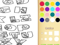 খেলা Alphabet Animal Coloring Book for Kids