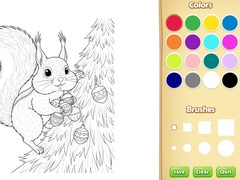 খেলা Christmas Animal Coloring Book for Kids