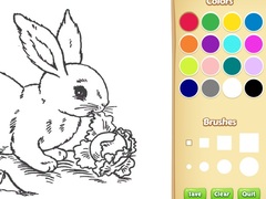 খেলা Bunny Coloring Book For Kids