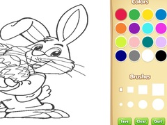 খেলা Easter Bunny Coloring Book for Kids