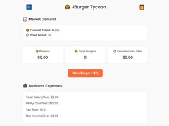 খেলা Jburger Tycoon