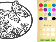 খেলা Butterfly Coloring Book For Kids