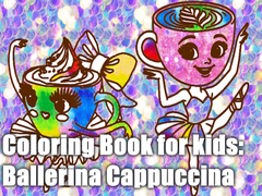 খেলা Coloring Book for kids: Ballerina Cappuccina 