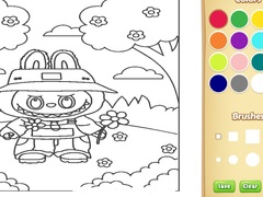 খেলা Labubu Coloring Book For Kids