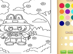 খেলা Cute Labubu Coloring Book for Kids