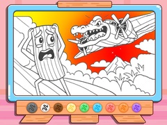 খেলা Coloring Book: Bombardino Crocodilo