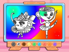খেলা Coloring Book: Ballerina Cappuccin
