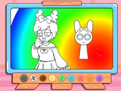 খেলা Coloring Book: Pinki Sprunki Makeover