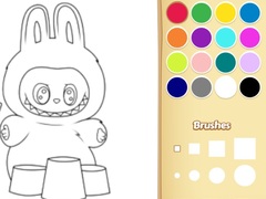 খেলা Easy Labubu Coloring Book