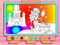 খেলা Coloring Book: Mermaid Makeup