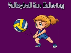 খেলা Volleyball Fun Coloring